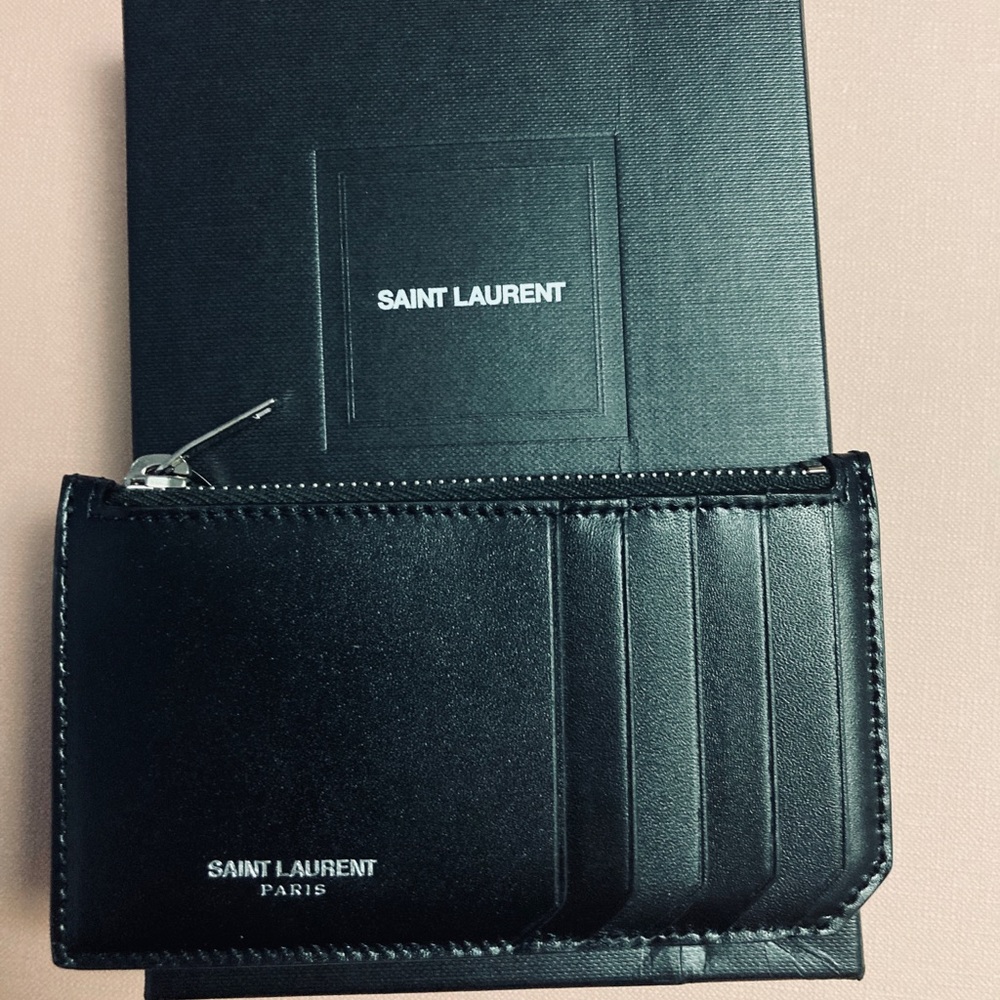 NEW Saint Laurent Paris 5 Fragments Card Holder